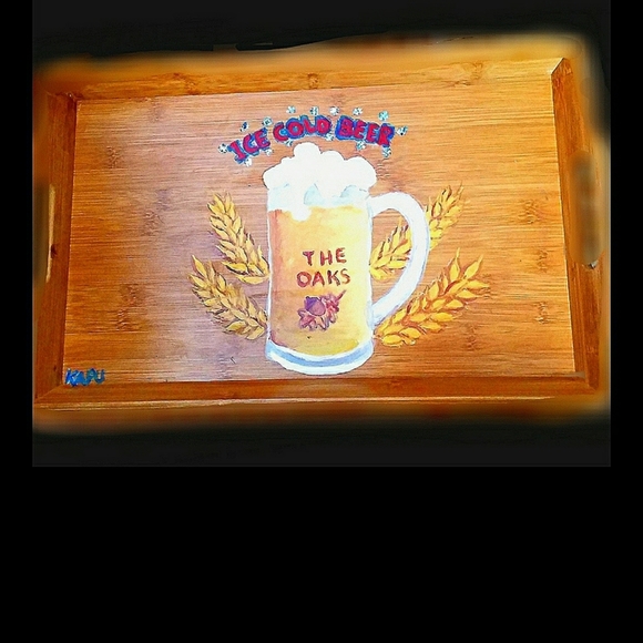 The Oaks Beer Serving Tray!    Great Gift! - Picture 3 of 3